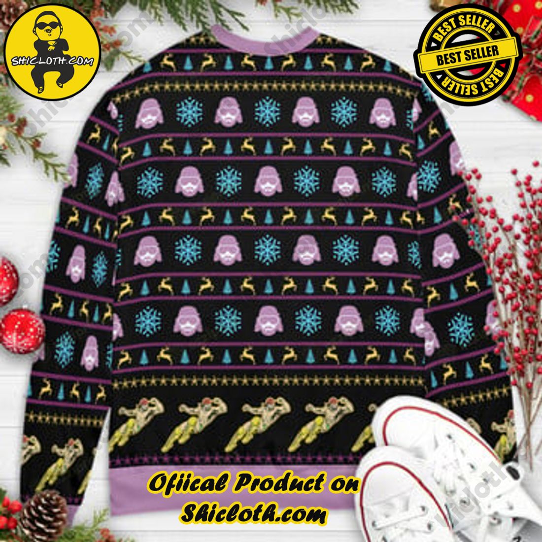 The Cream Of The Crop Randy Savage Ugly Christmas Sweaters Shicloth