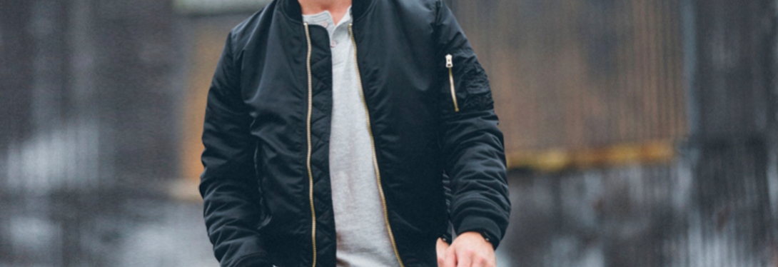 header men bomber jacket
