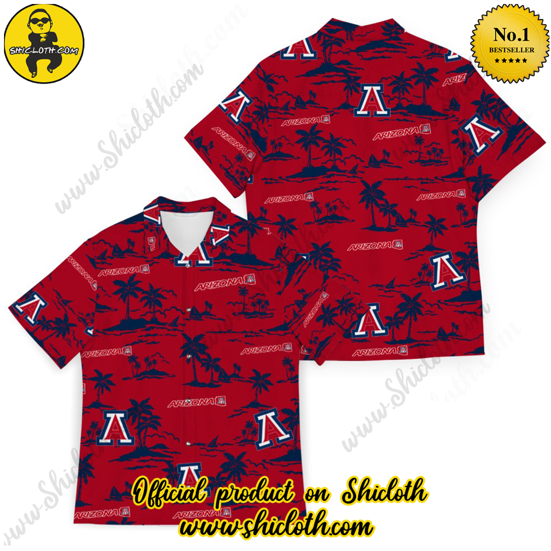 NCAA Hawaiian Shirt And Short