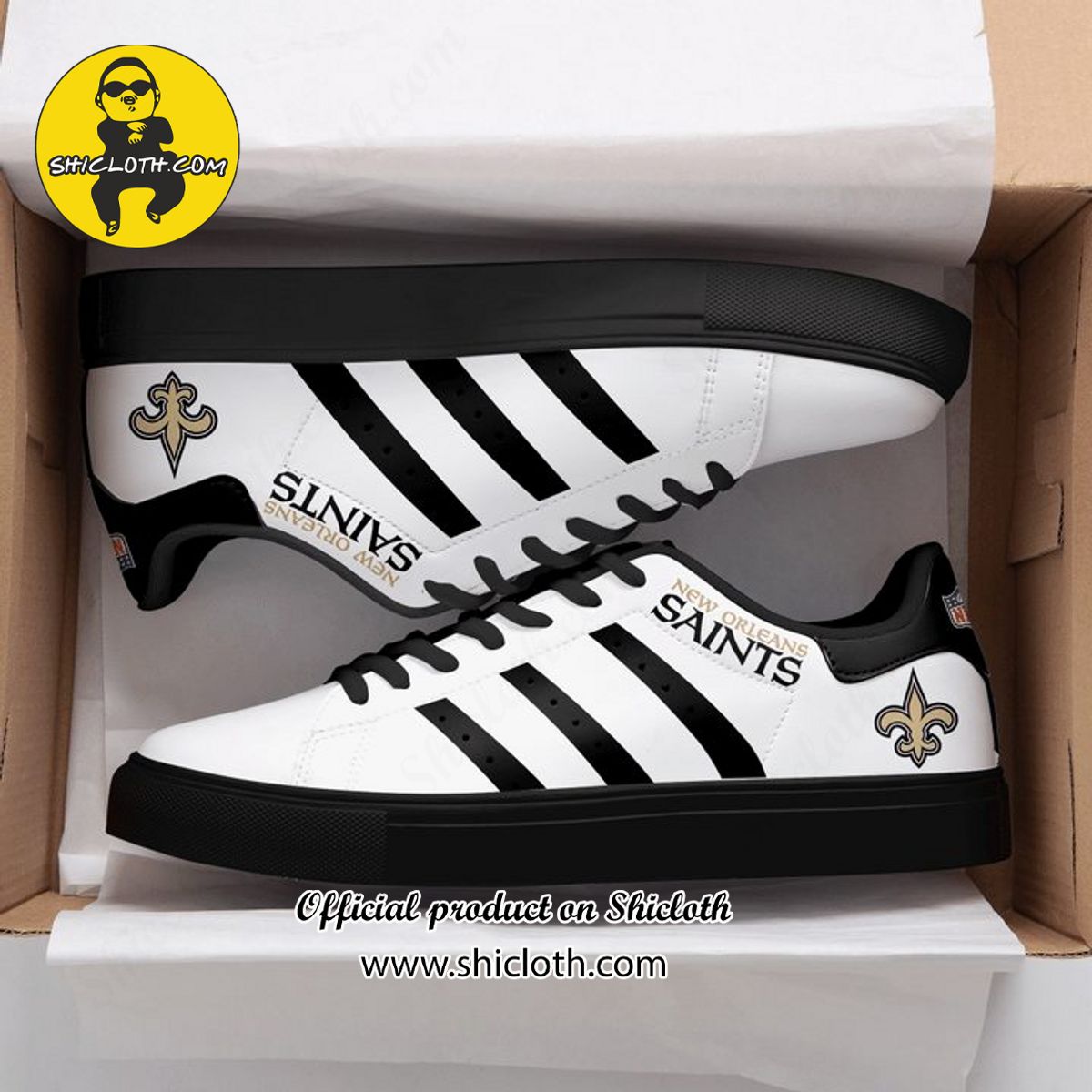 New Orleans Saints NFL Stan Smith Low Top Shoes - I like your hairstyle