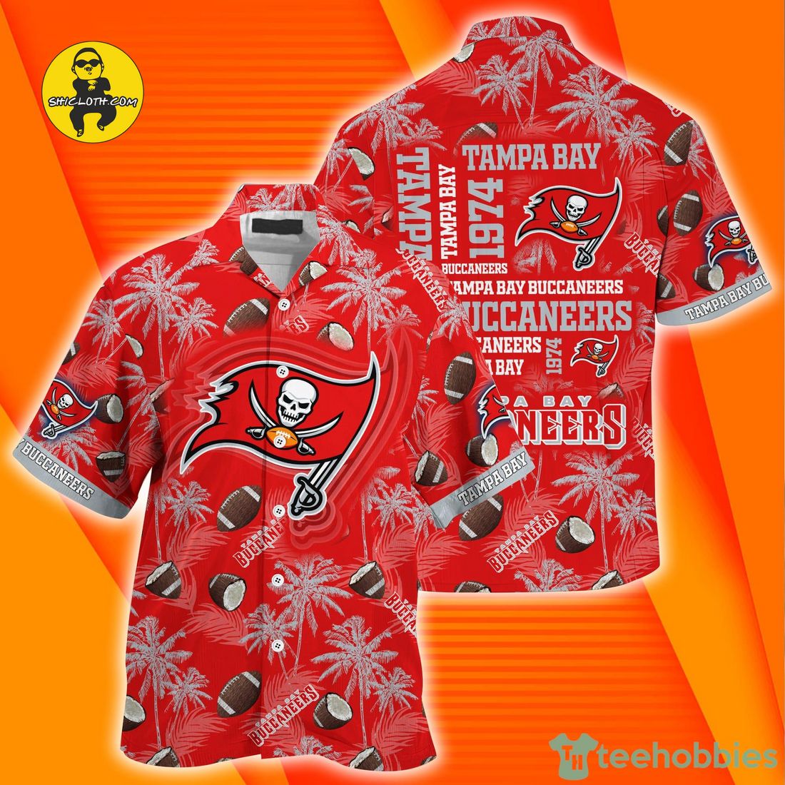 Tampa Bay Buccaneers NFL Hawaiian Shirt Sun Rays Aloha Shirt - Trendy Aloha