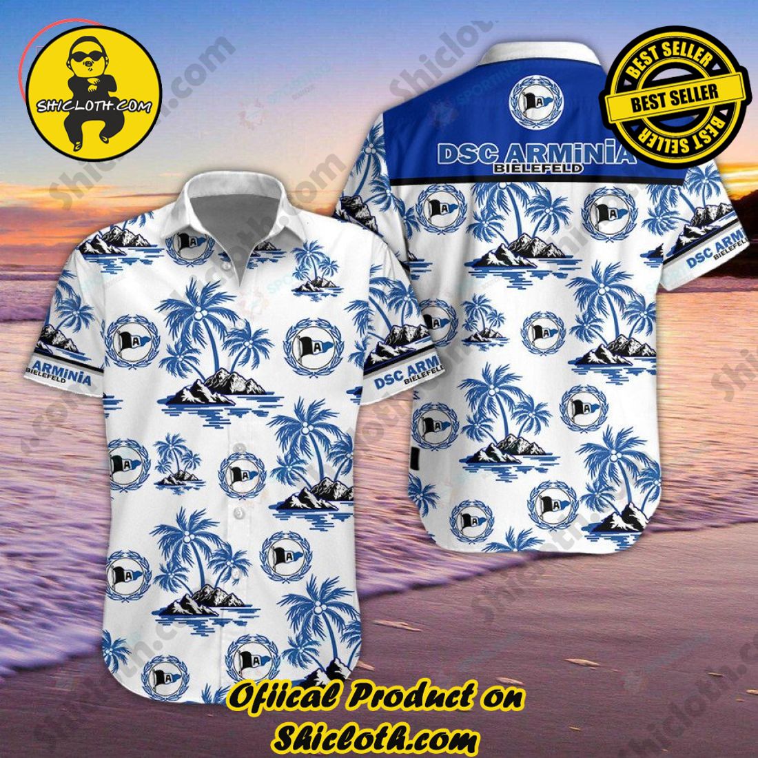 TOP TRENDING OFFCIAL Hawaiian Shirt And Short in Shicloth 1 Arminia Bielefeld DFL Palm Tree Hawaiian Shirt And Short