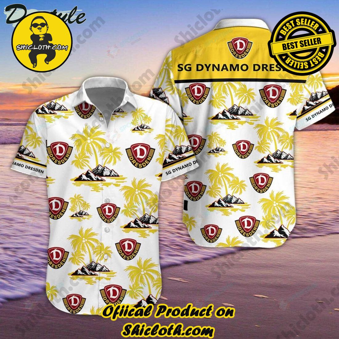 TOP TRENDING OFFCIAL Hawaiian Shirt And Short in Shicloth 5 Dynamo Dresden DFL Palm Tree Hawaiian Shirt And Short