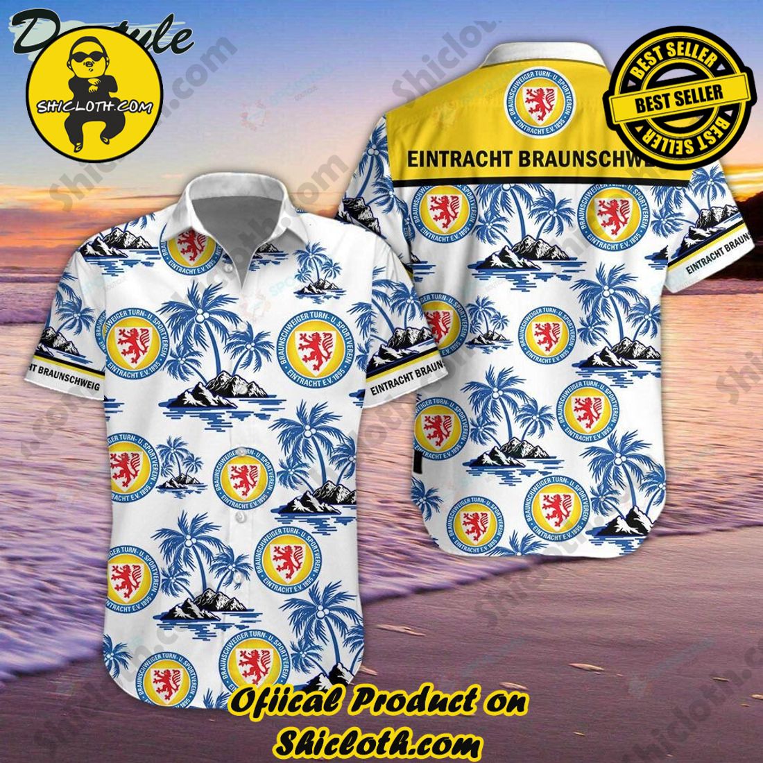 TOP TRENDING OFFCIAL Hawaiian Shirt And Short in Shicloth 6 Eintracht Braunschweig DFL Palm Tree Hawaiian Shirt And Short