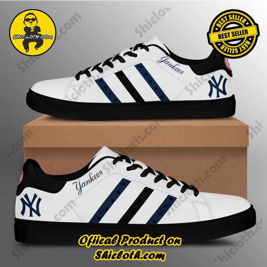 New York Yankees Custom Adidas Stan Smith Shoes - Shicloth