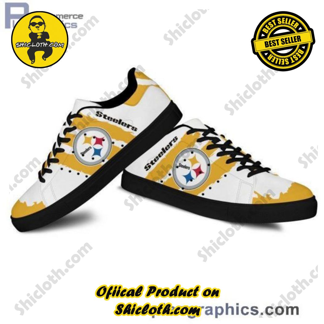 Pittsburgh Steelers Adidas Stan Smith Shoes - Shicloth