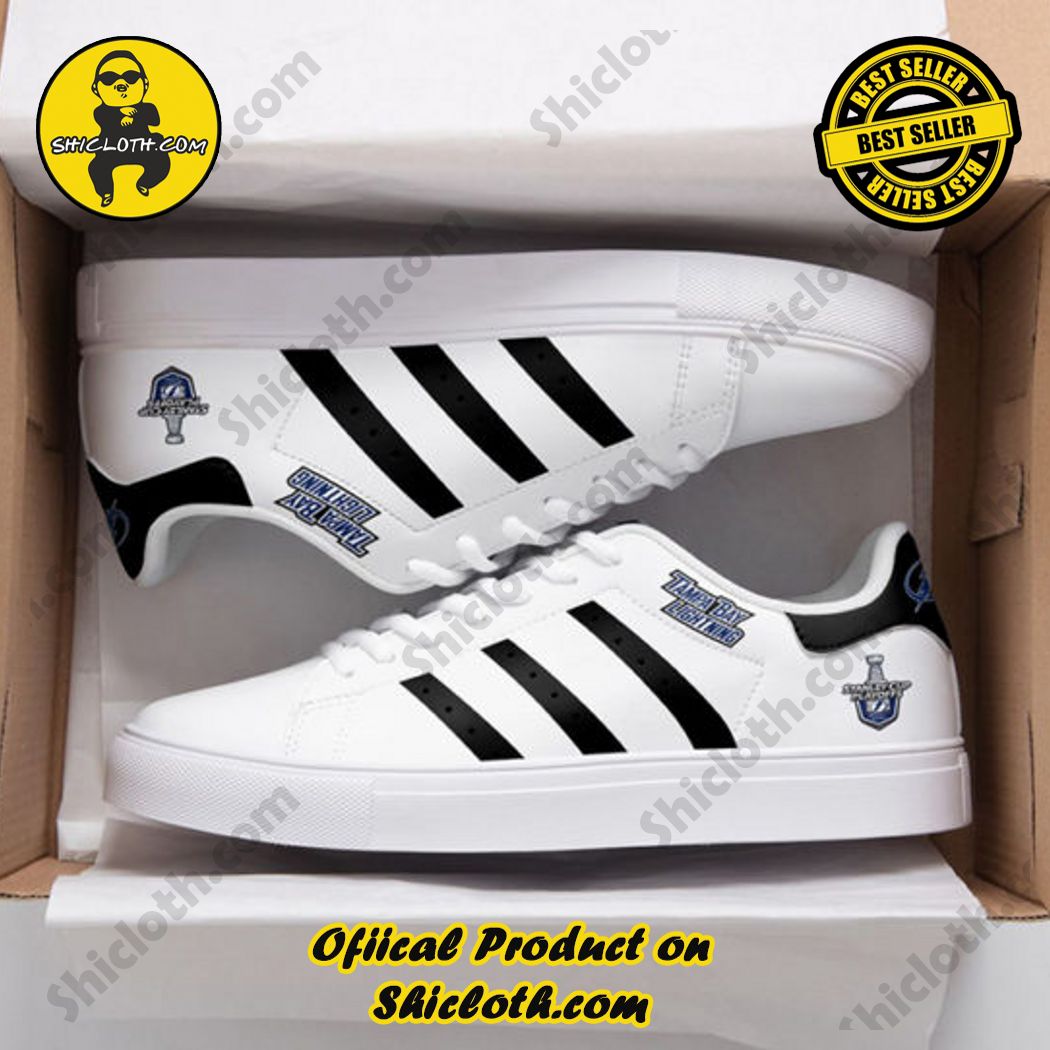 Tampa Bay Lighting Custom Adidas Stan Smith Shoes - Shicloth