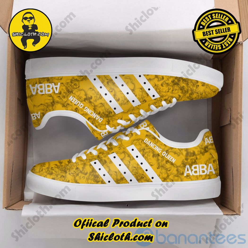 Stan Smith Shoes in Shicloth Store For Christmas 9 Abba Dancing Queen White Striped Gold Adidas Stan Smith Shoes