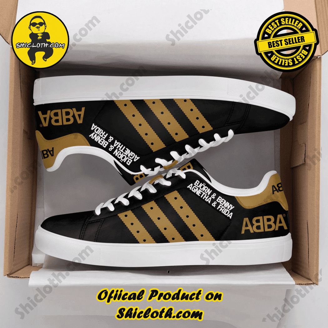 Only 60$. Best seller Hot trending Stan Smith Shoes in Shicloth Store.Click here to buy !! 3 ABBA Stan Smith Shoes Style 2