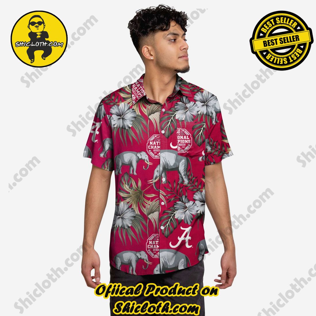 Top Trending Hawaiian Shirt And Short in Shicloth !!! 1 Alabama Crimson Tide 2020 Football National Champions Wildlife Button Up Shirt