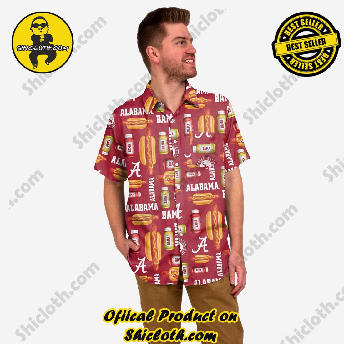 Top Trending Hawaiian Shirt And Short in Shicloth !!! 8 Alabama Crimson Tide Grill Pro Button Up Shirt