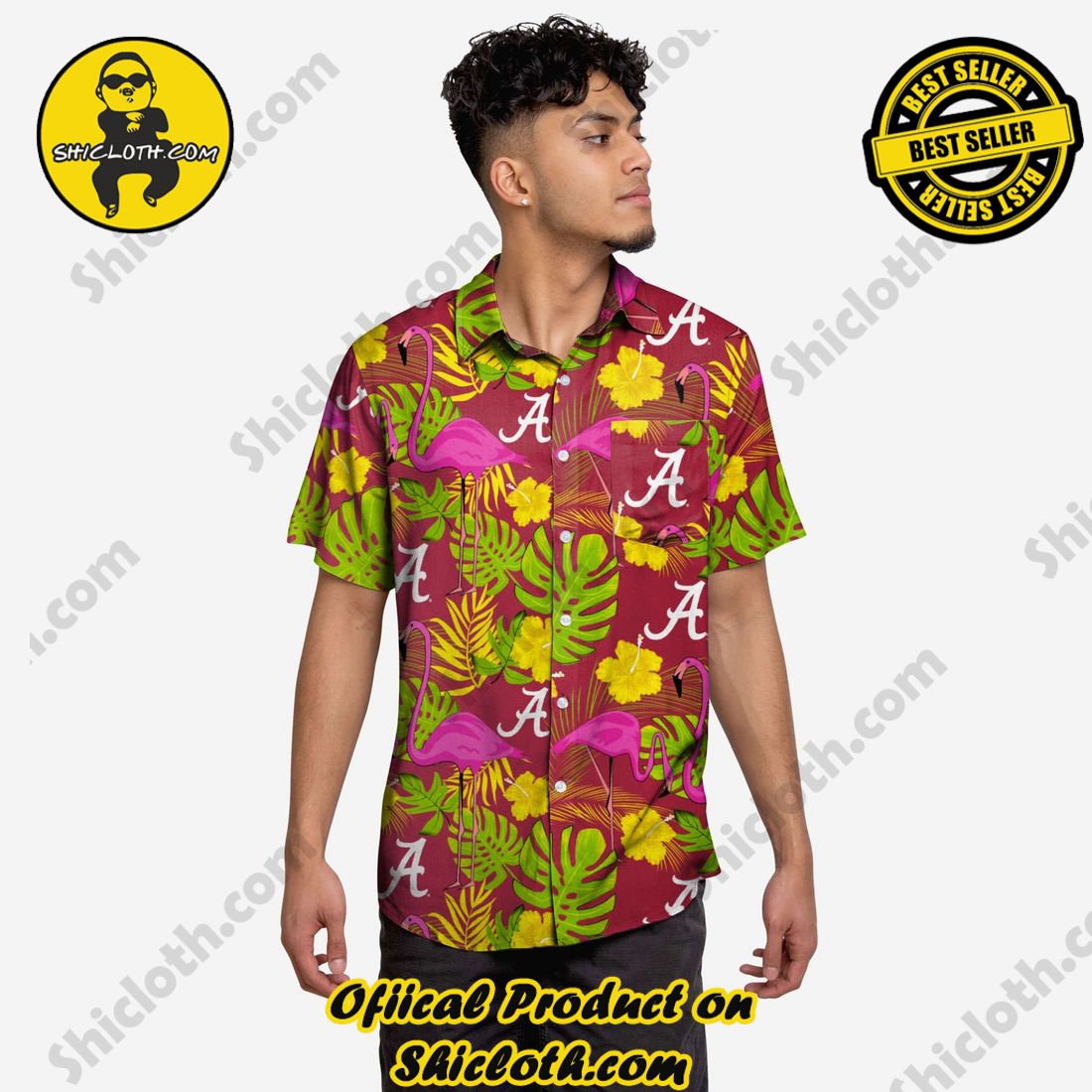 Top Trending Hawaiian Shirt And Short in Shicloth !!! 11 Alabama Crimson Tide Highlights Button Up Shirt
