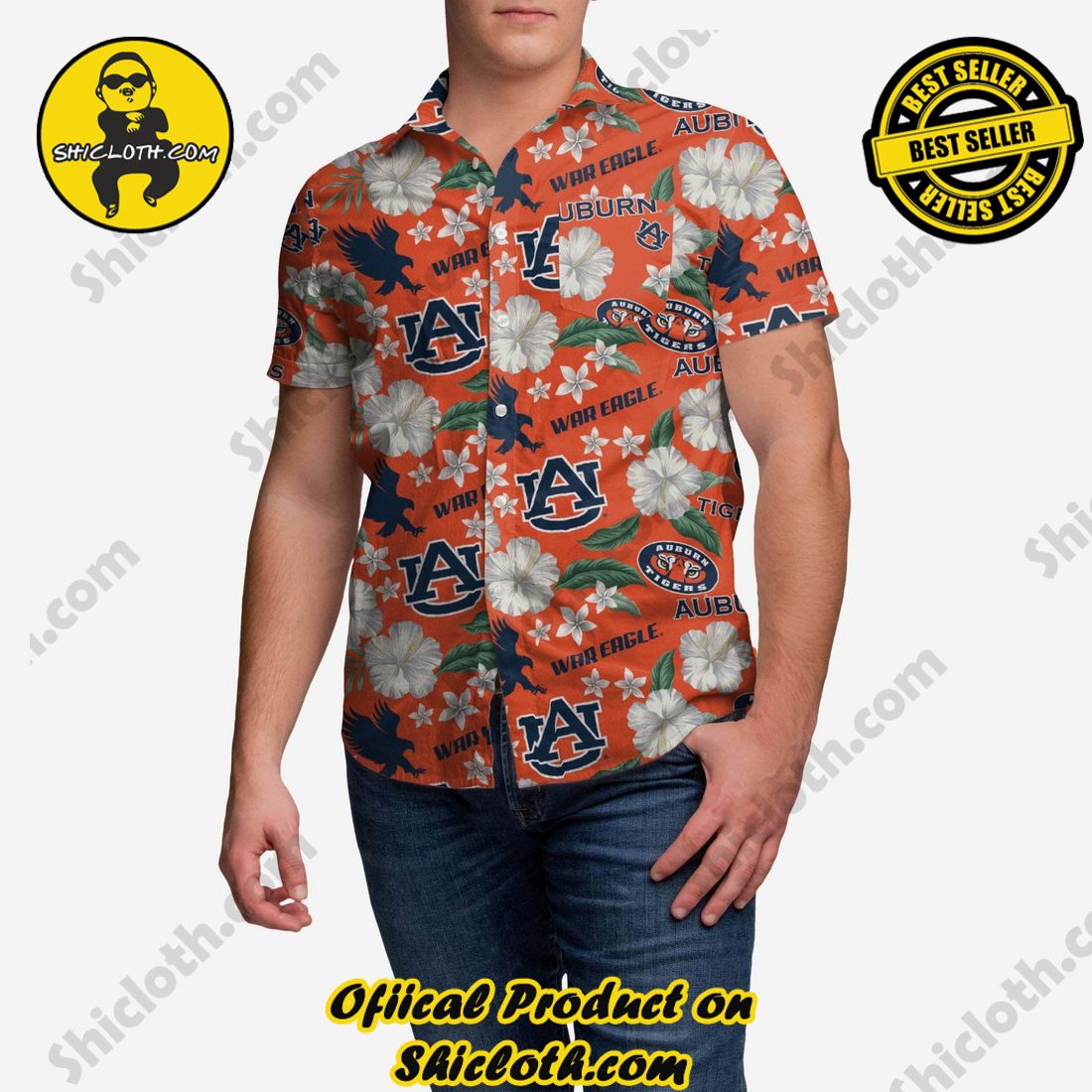 Top Trending Hawaiian Shirt And Short in Shicloth !!! 25 Auburn Tigers City Style Button Up Shirt