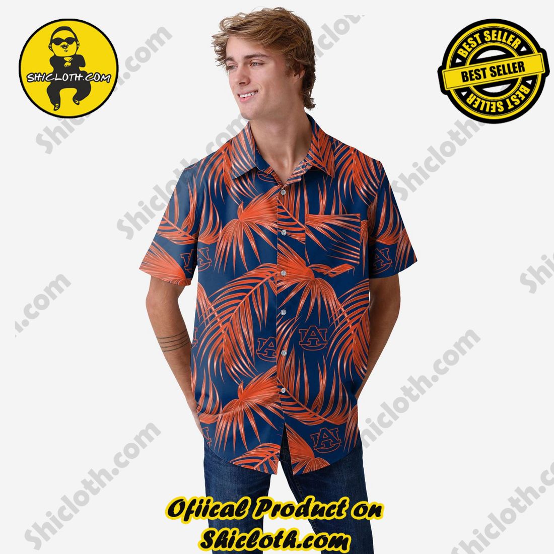 Top Trending Hawaiian Shirt And Short in Shicloth !!! 28 Auburn Tigers Hawaiian Button Up Shirt