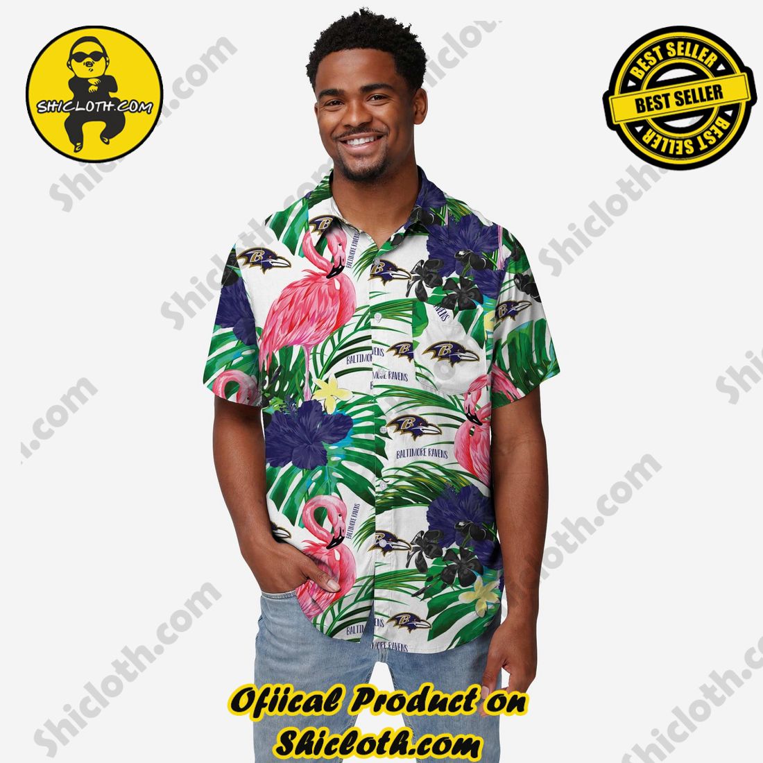 Baltimore Ravens Hawaiian Shirt - Hot Sale 2023