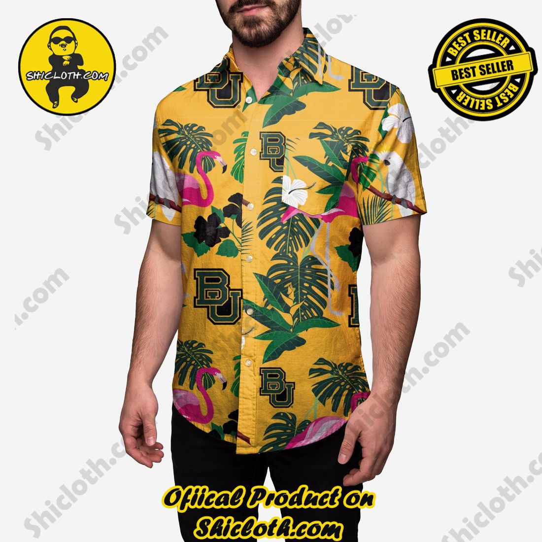 HOT HIT Hawaiian Shirt And Short in Shicloth !!! 4 Baylor Bears Original Floral Button Up Shirt