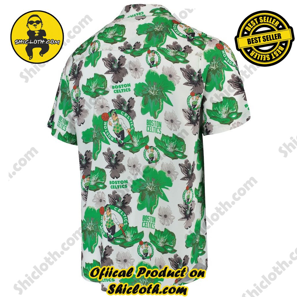 Boston Celtics Hawaiian Shirt, Beach Shorts for Men