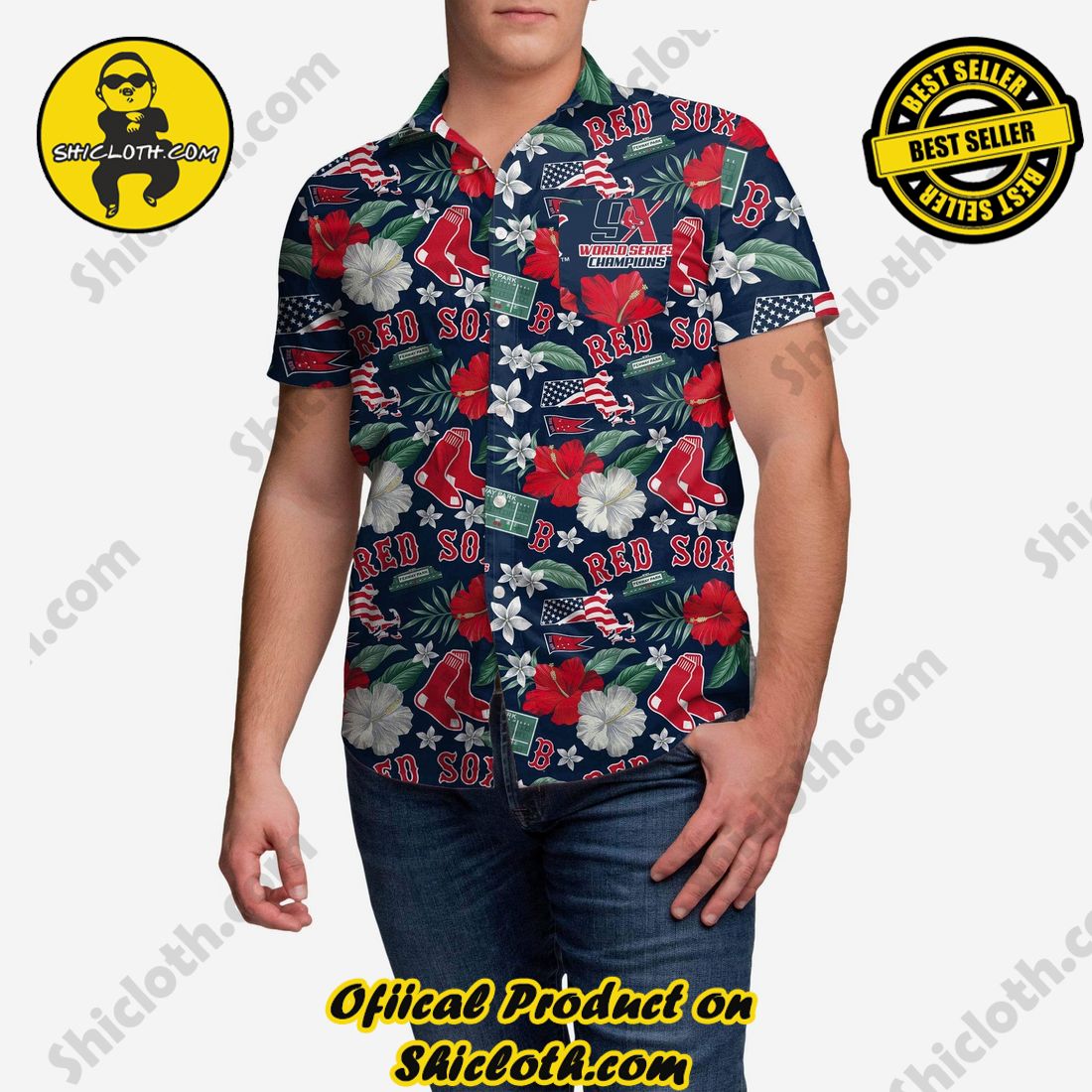 The Best Collection Hawaiian Shirt And Short in Shicloth !!! Buy it now 9 Boston Red Sox City Style Button Up Shirt
