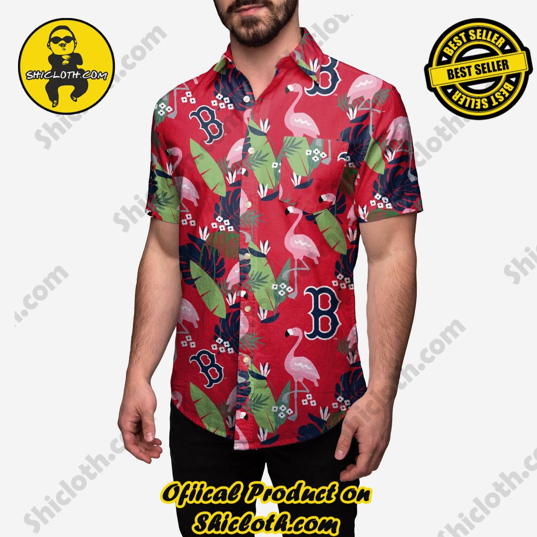 The Best Collection Hawaiian Shirt And Short in Shicloth !!! Buy it now 11 Boston Red Sox Floral Button Up Shirt