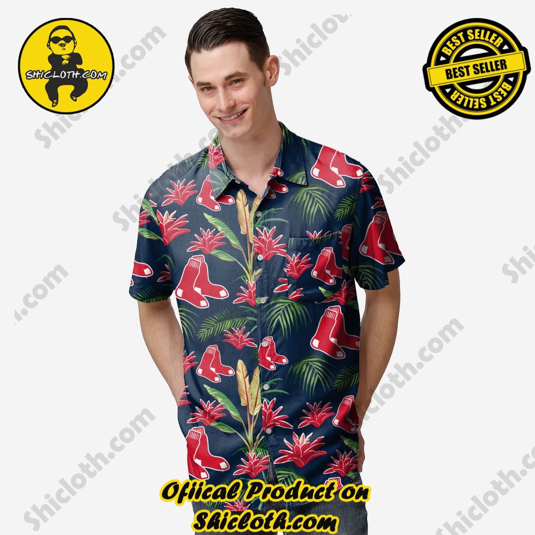 The Best Collection Hawaiian Shirt And Short in Shicloth !!! Buy it now 16 Boston Red Sox Victory Vacay Button Up Shirt