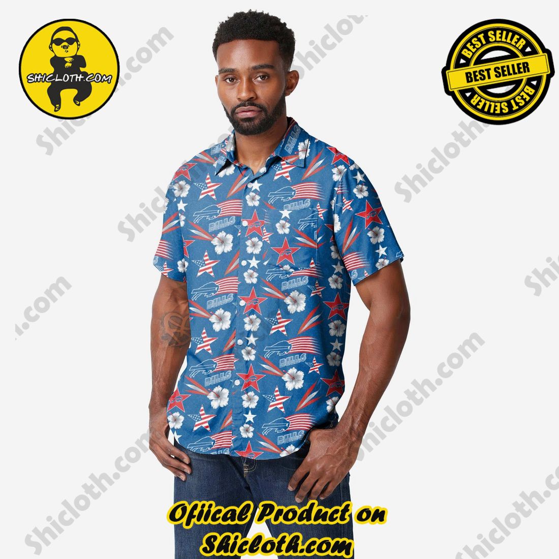 Buffalo Bills Americana Button Up Shirt