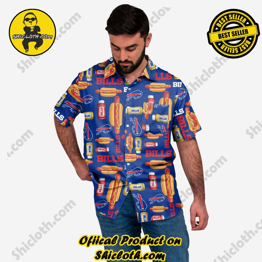 Buffalo Bills Grill Pro Button Up Shirt