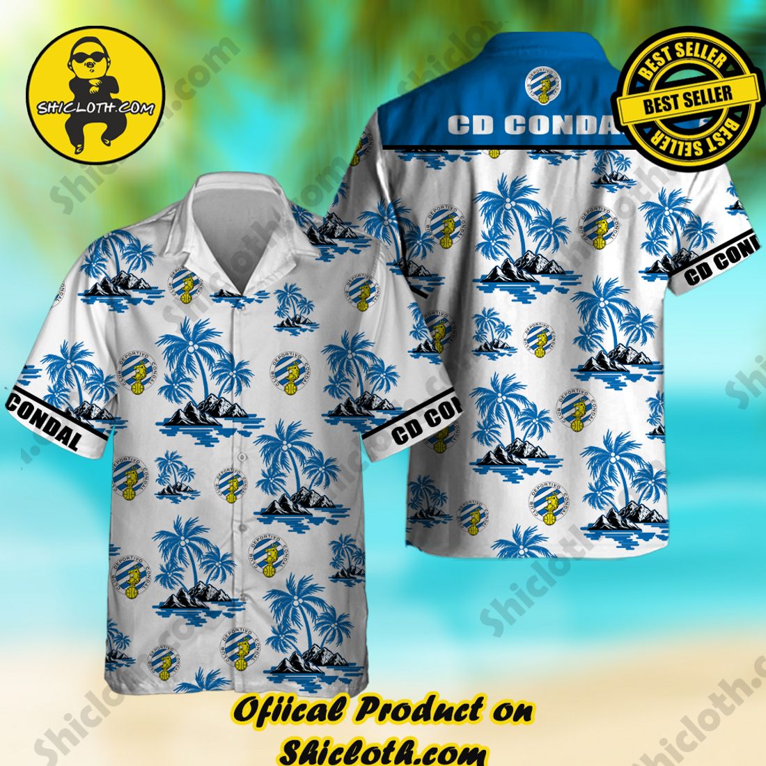 CD Condal Laliga Palm Tree Hawaiian Shirt And Short