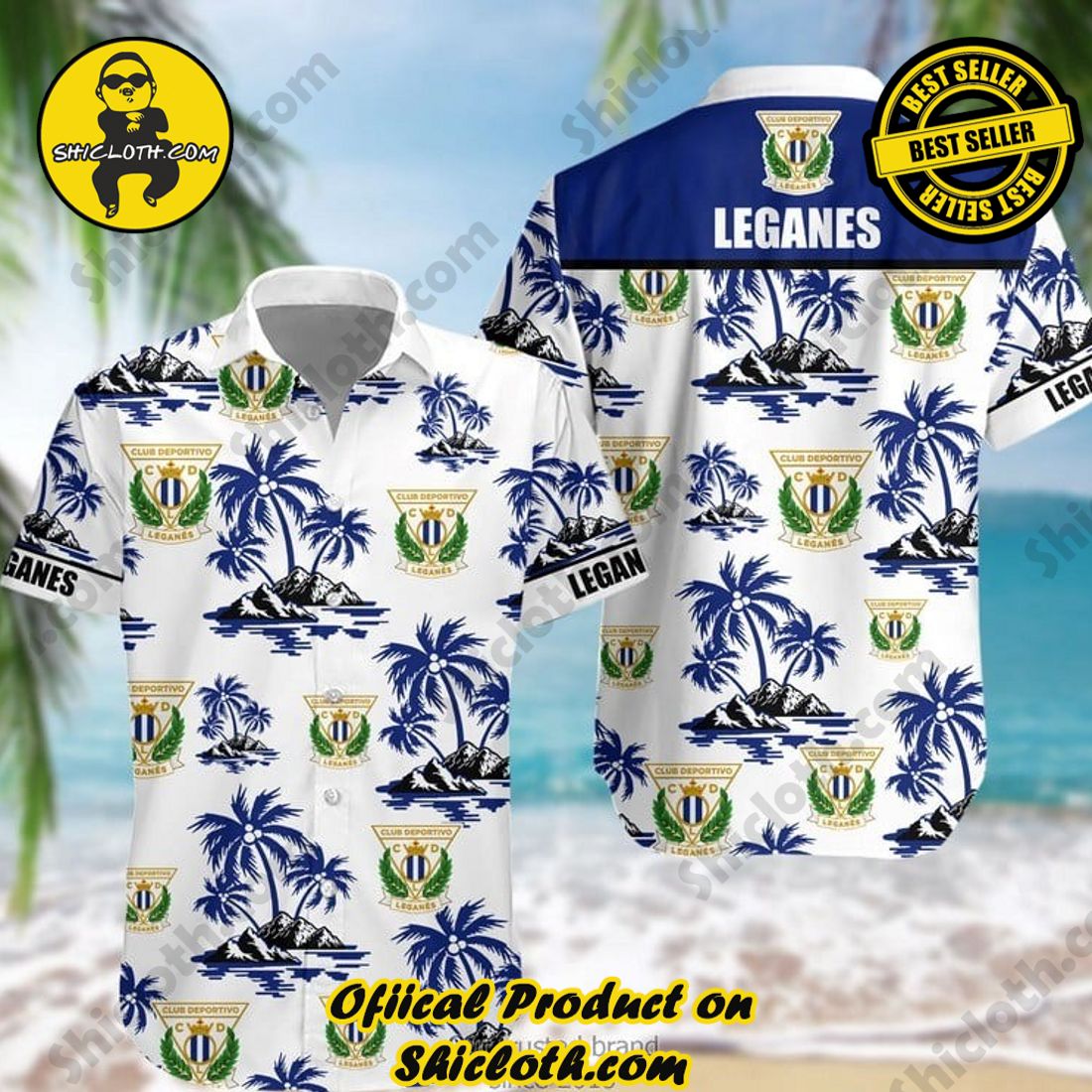 CD Leganes Laliga Palm Tree Hawaiian Shirt And Short