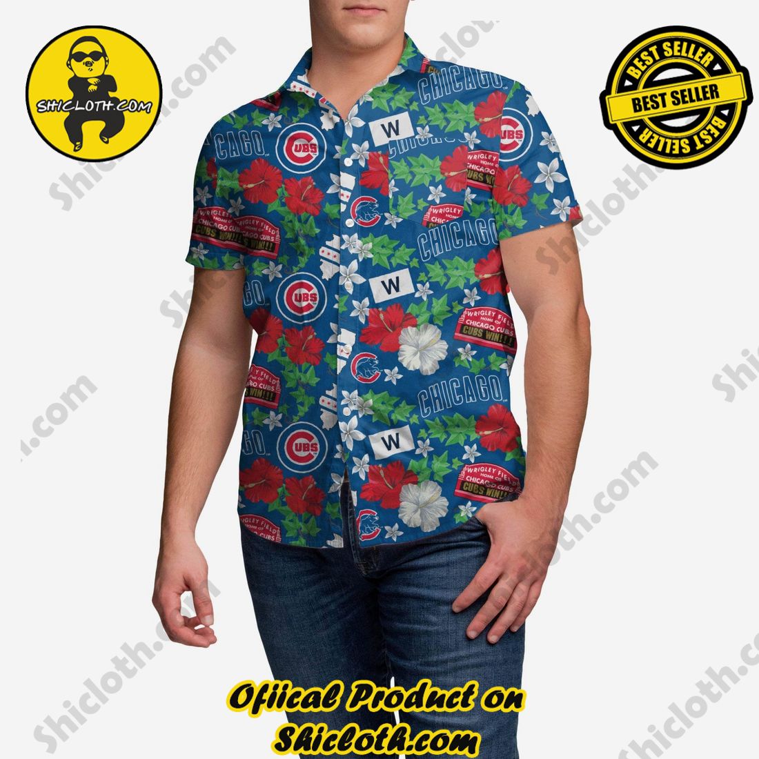 The Best Collection Hawaiian Shirt And Short in Shicloth !!! Buy it now 19 Chicago Cubs City Style Button Up Shirt
