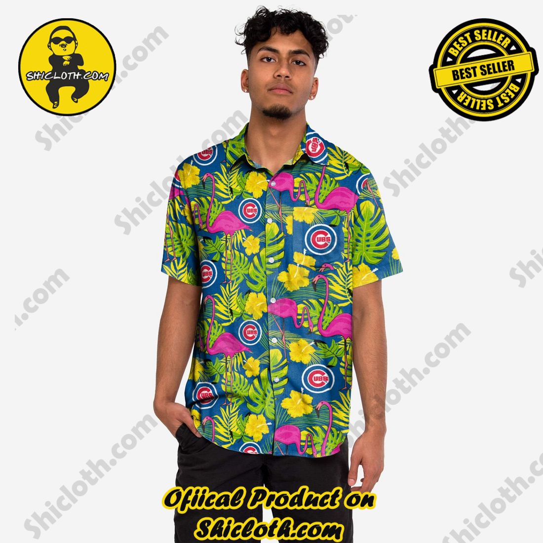The Best Collection Hawaiian Shirt And Short in Shicloth !!! Buy it now 24 Chicago Cubs Highlights Button Up Shirt