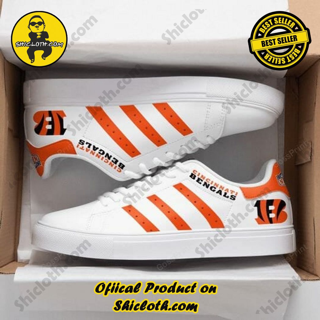 Hot Trending Stan Smith Shoes in Shicloth Store for Christmas 5 Cincinnati Bengals White Orange Adidas Stan Smith Shoes