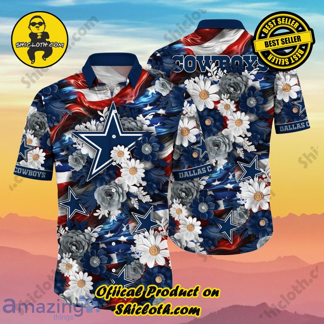 Dallas Cowboys NFL Hawaiian Shirt 4th Of July Independence Day Special Gift For Men And Women Fans