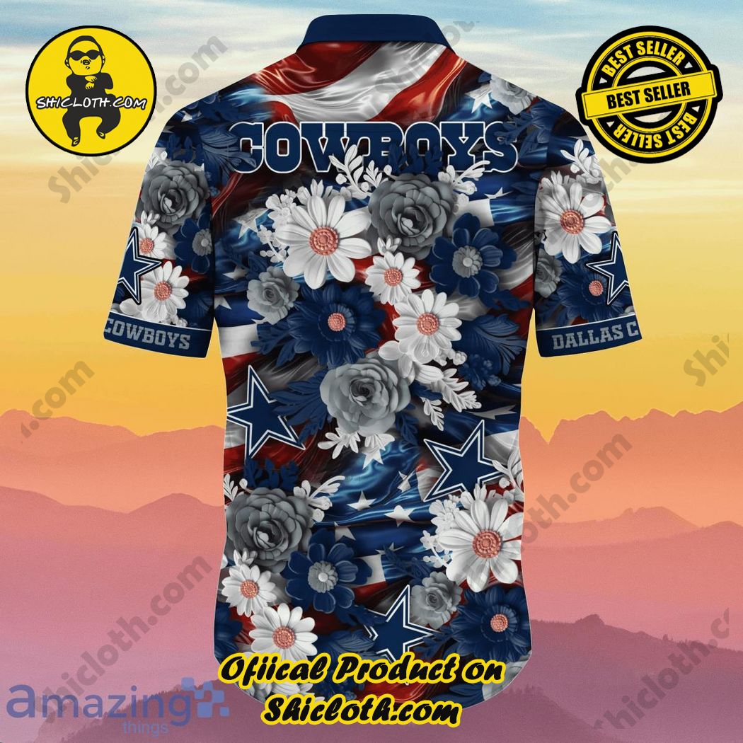 Dallas Cowboys NFL Hawaiian Shirt 4th Of July Independence Day Special Gift For Men And Women Fans 3 Dallas Cowboys NFL Hawaiian Shirt 4th Of July Independence Day Special Gift For Men And Women Fans - Image 3
