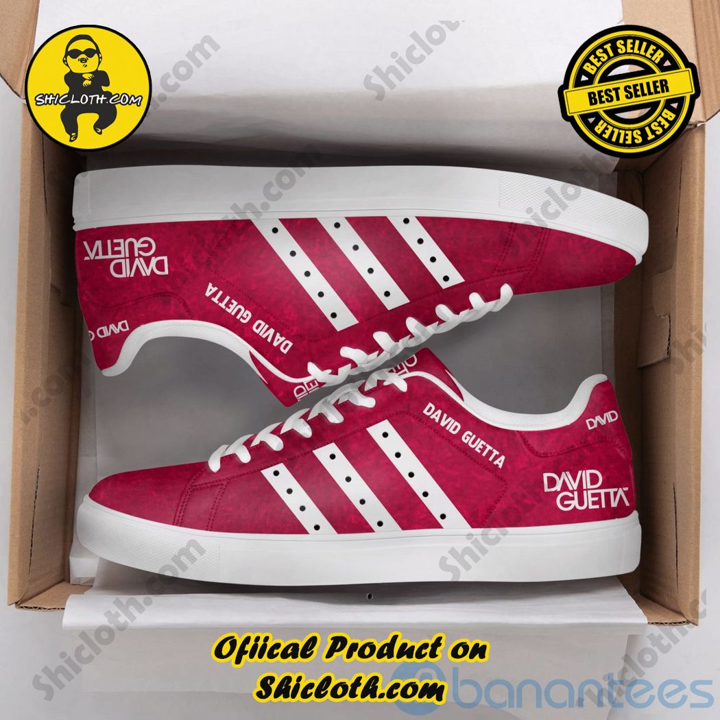 Stan Smith Shoes in Shicloth Store For Christmas 23 David Guetta White Striped Adidas Stan Smith Shoes