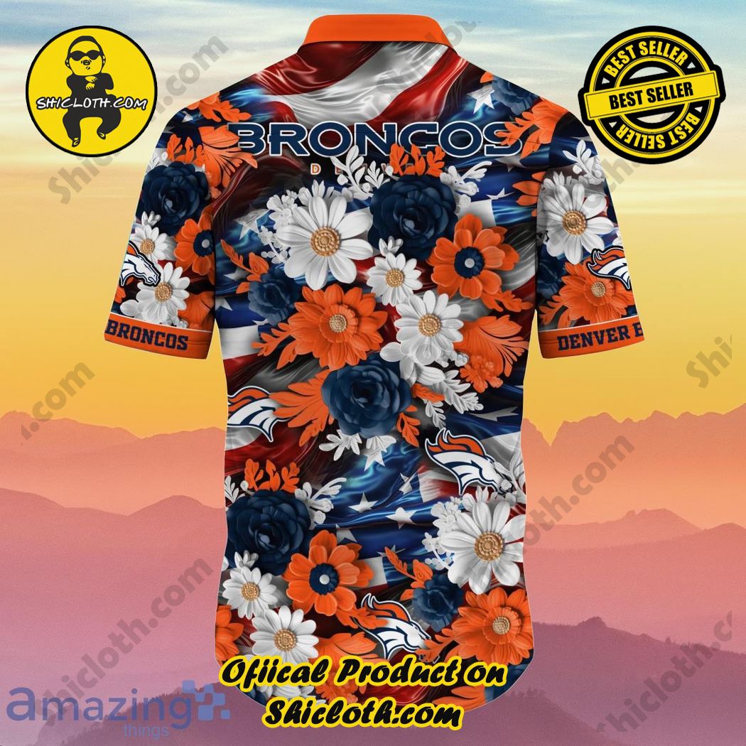 Denver Broncos NFL Hawaiian Shirt 4th Of July Independence Day Special Gift For Men And Women Fans 3 Denver Broncos NFL Hawaiian Shirt 4th Of July Independence Day Special Gift For Men And Women Fans - Image 3