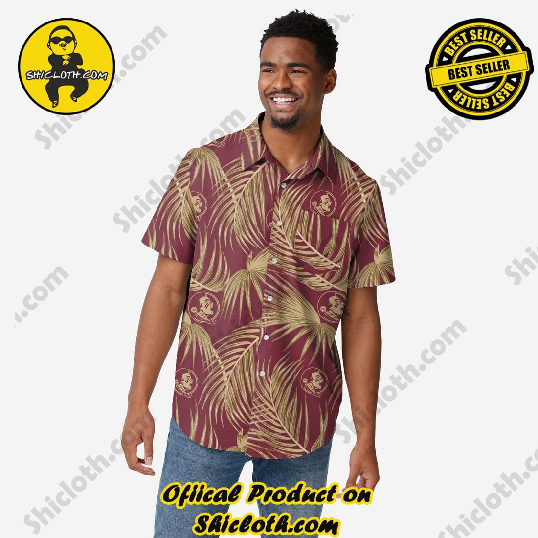 TOP TRENDING Hawaiian Shirt And Short in Shicloth !!! 2 Florida State Seminoles Hawaiian Button Up Shirt