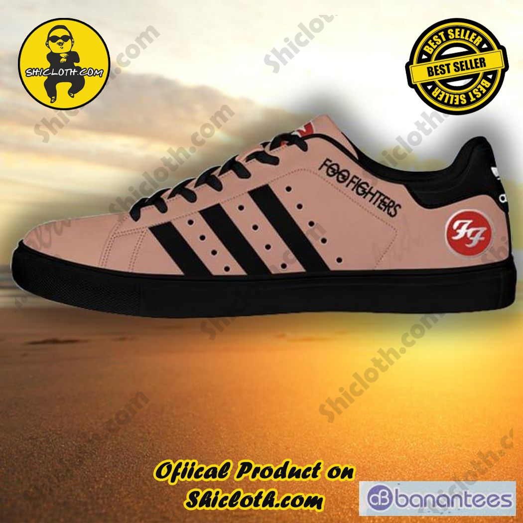 Only 60$. Best seller Hot trending Stan Smith Shoes in Shicloth Store.Click here to buy !! 19 Foo Fighters Sand Stan Smiths Shoes