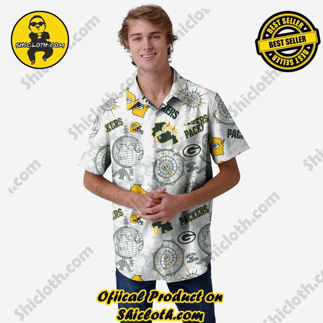 Green Bay Packers Mercader Button Up Shirt