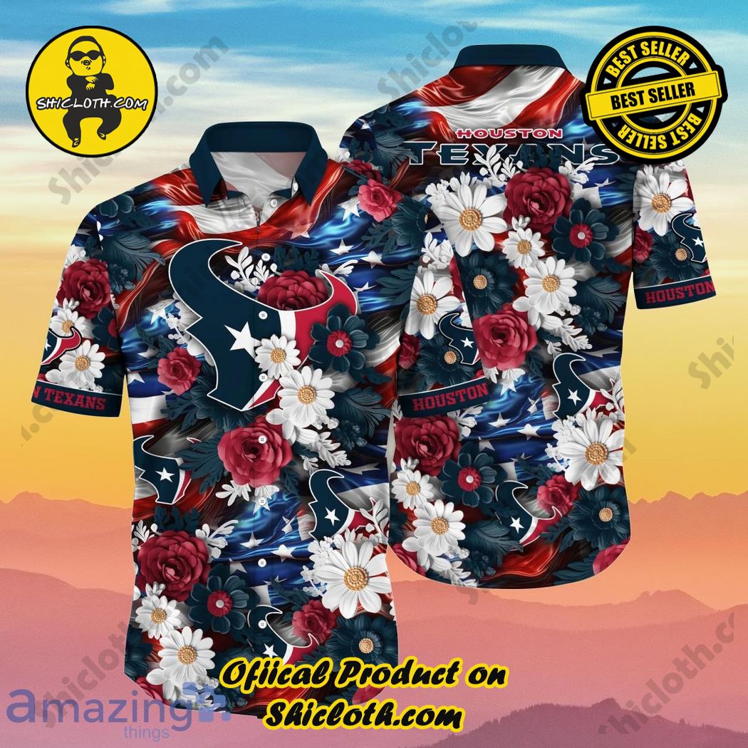 Hot trend Hawaiian Shirt And Short in Shicloth . Buy now !!! 28 Houston Texans NFL Hawaiian Shirt 4th Of July Independence Day Best Gift For Men And Women Fans