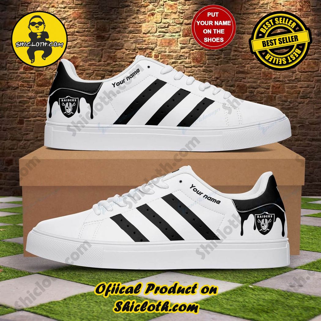 Hot Trending Stan Smith Shoes in Shicloth Store for Christmas 26 Ink Splash Las Vegas Raiders Stan Smith Shoes, Custom Name