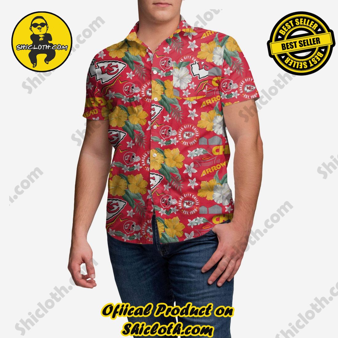 Kansas City Chiefs City Style Button Up Shirt