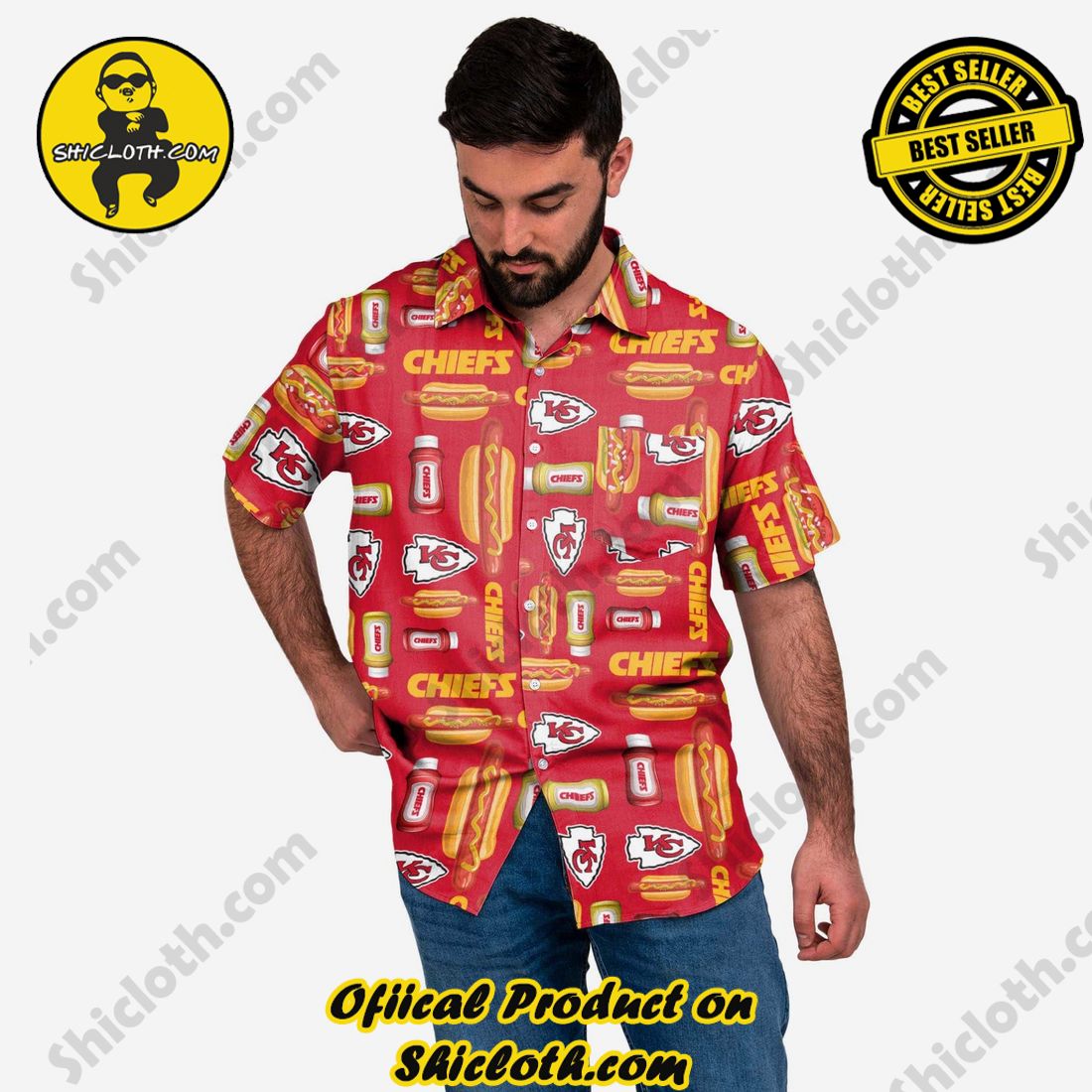 Kansas City Chiefs Grill Pro Button Up Shirt