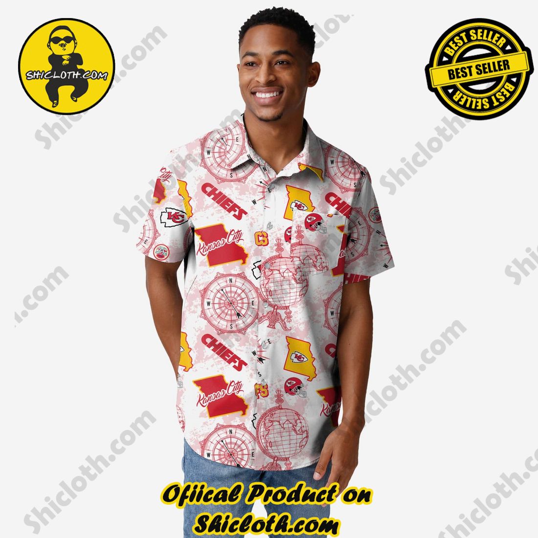Kansas City Chiefs Mercader Button Up Shirt