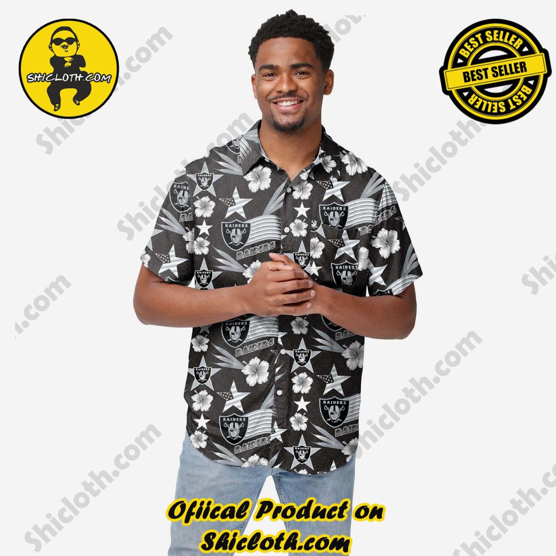 Las Vegas Raiders Americana Button Up Shirt