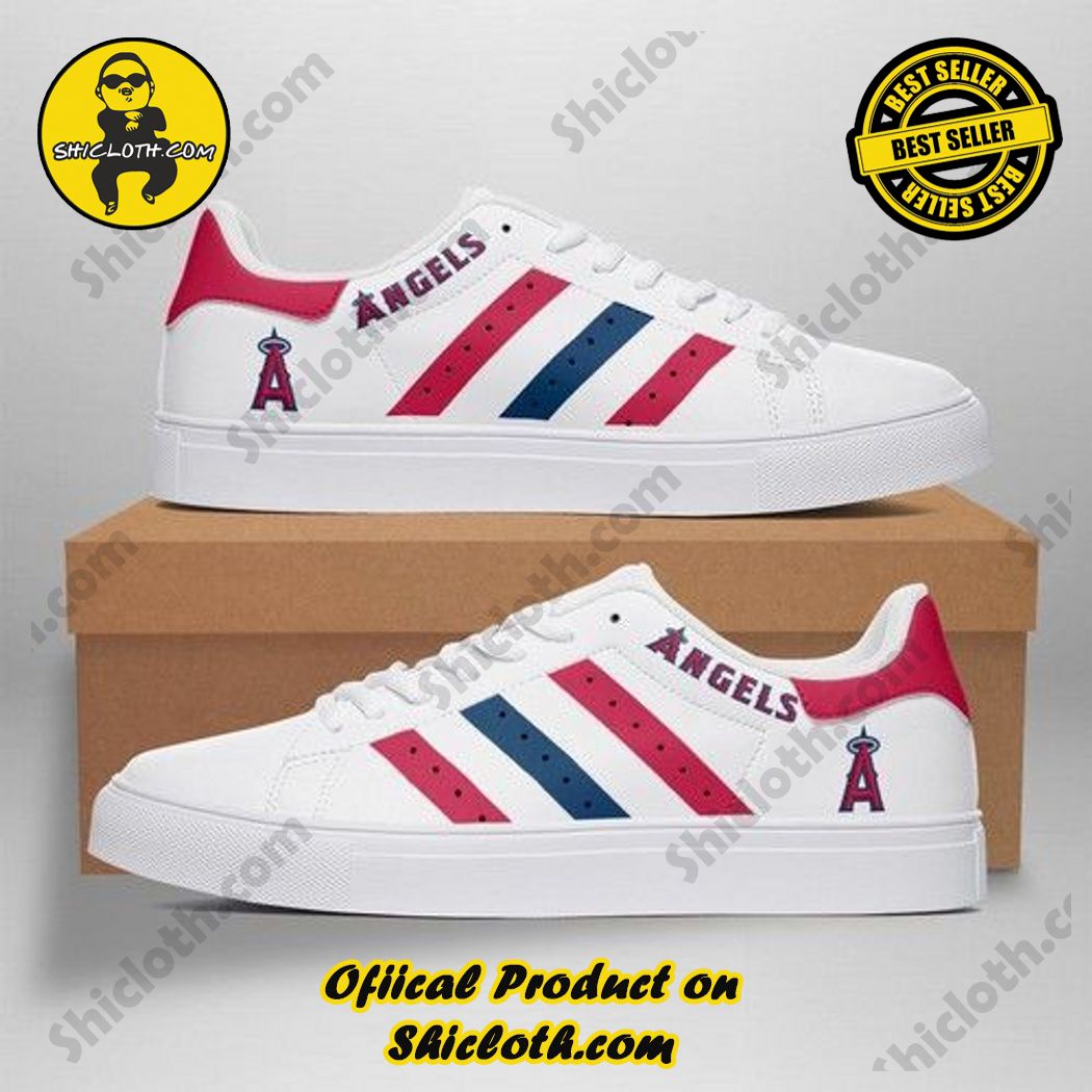 Hot Trending Stan Smith Shoes in Shicloth Store for Christmas 11 Los Angeles Angels Adidas Stan Smith Low Top Shoes