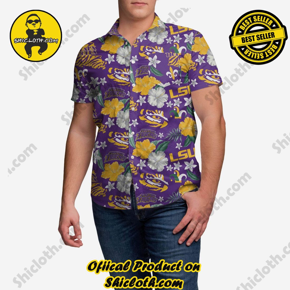 TOP TRENDING Hawaiian Shirt And Short in Shicloth !!! 31 LSU Tigers City Style Button Up Shirt