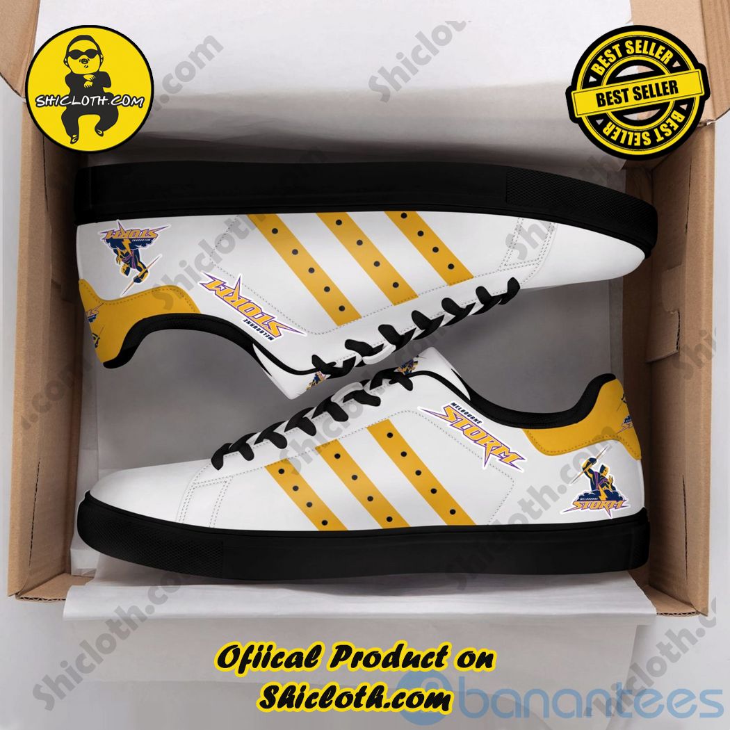 Abba Dancing Queen White Striped Yellow Adidas Stan Smith Shoes - Shicloth