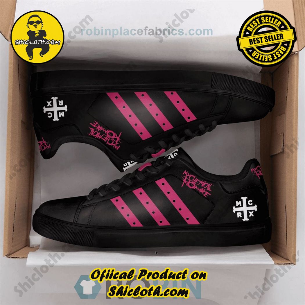 Best Seller Hot Trending Stan Smith Shoes in Shicloth Store.Click here to buy !! 24 My Chemical Romance Leather Adidas Stan Smith Low Top Shoes