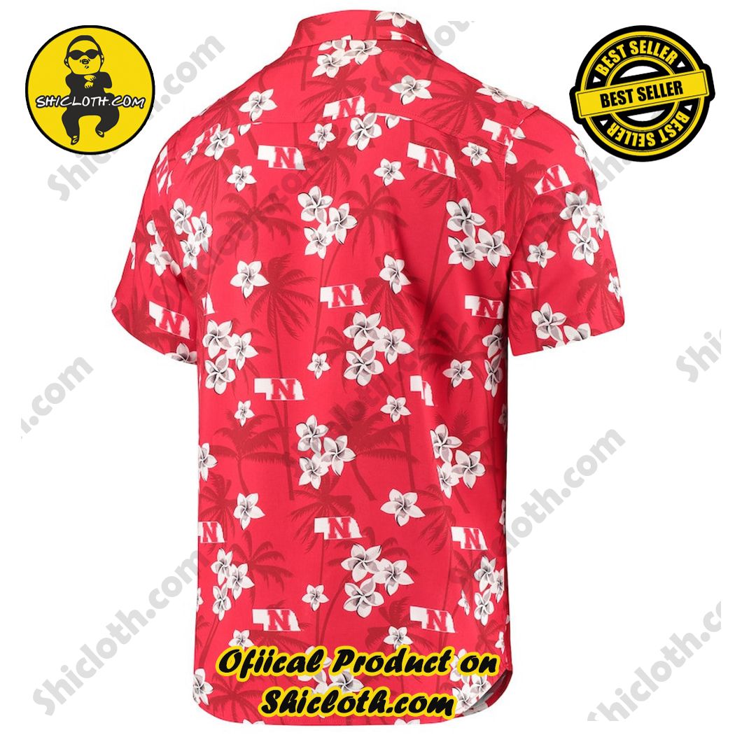 Awesome Aloha NCAA Nebraska Cornhuskers Hawaiian Shirt Beach