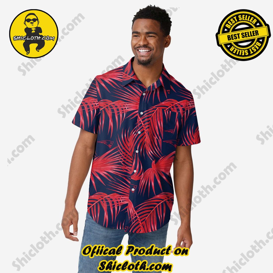THE BEST Hawaiian Shirt And Short in Shicloth 3 New England Patriots Hawaiian Button Up Shirt